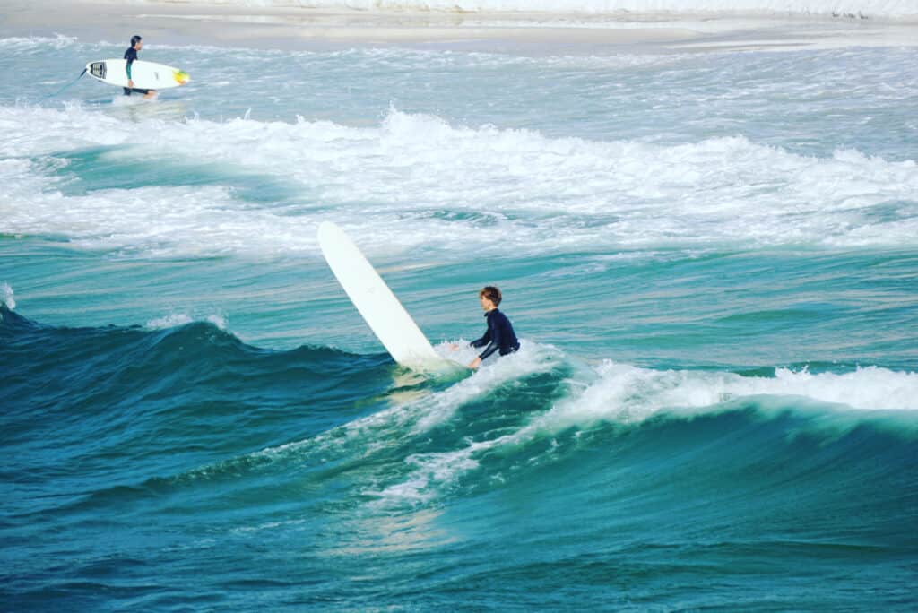 Surfing at Fort Walton Beach