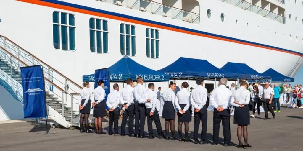 cruise ship staff