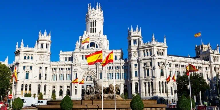 Madrid Spain - Cibeles Fountain and Palacio de Comunicaciones
