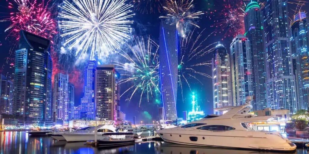 Dubai, United Arab Emirates New Year's Eve Fireworks