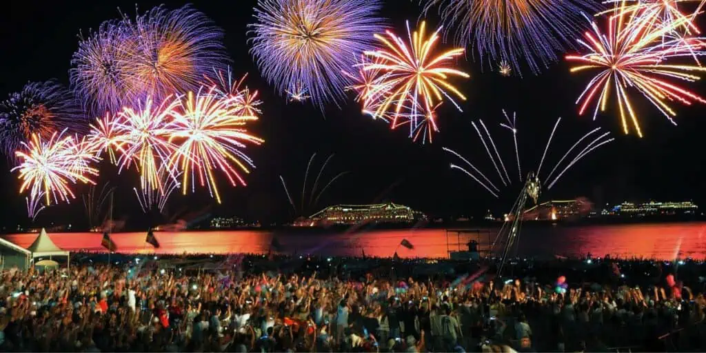 Rio de Janeiro, Brazil New Year's Eve Fireworks
