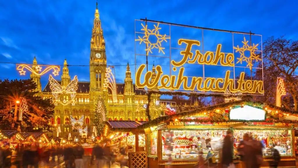 Christmas Market in Vienna, Austria