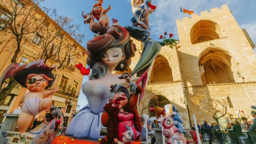 Las Fallas festival in Valencia, Spain