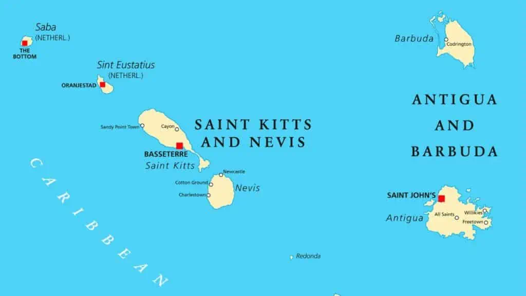 Antigua and Barbuda Map
