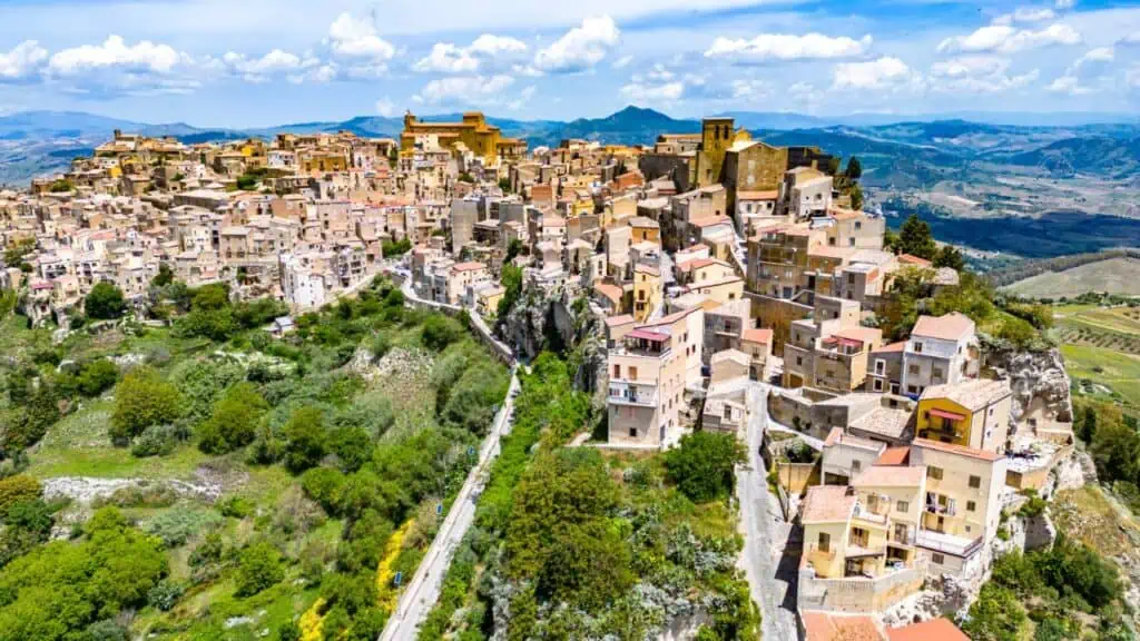 Calascibetta Province of Enna, Sicily, Italy
