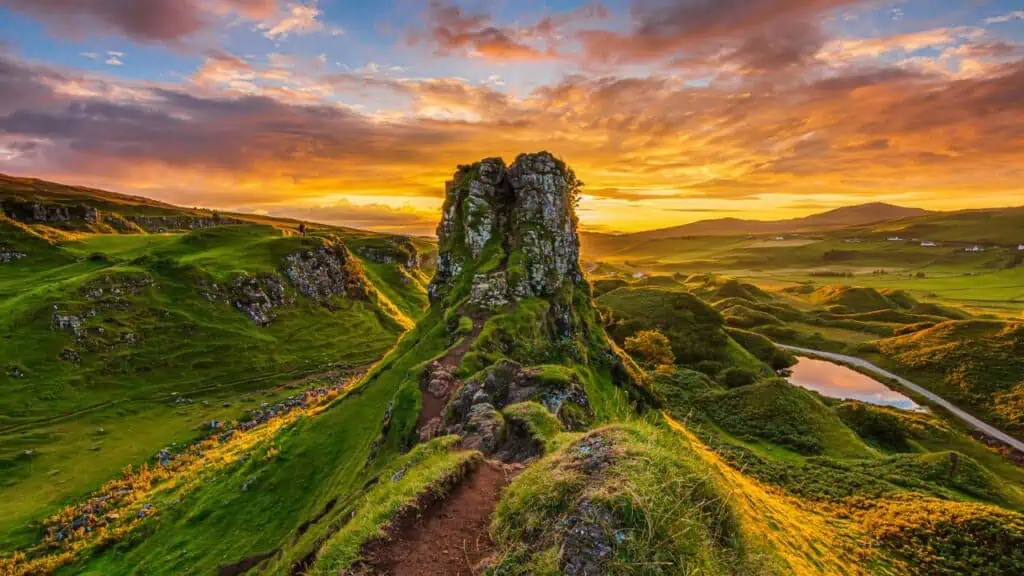 Castle Ewen Mountain in Isle of Skye, Scotland