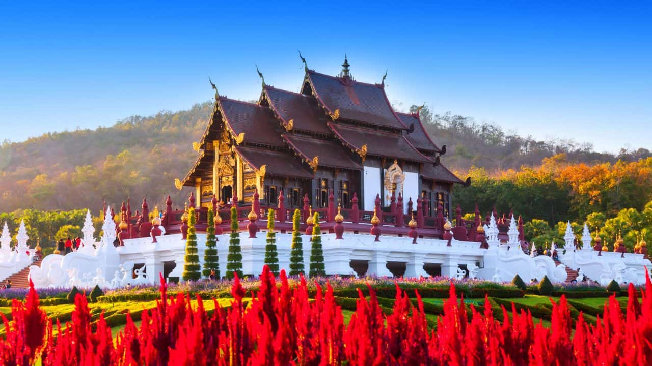 Royal Flower Garden Pavilion in Chiang Mai, Thailand