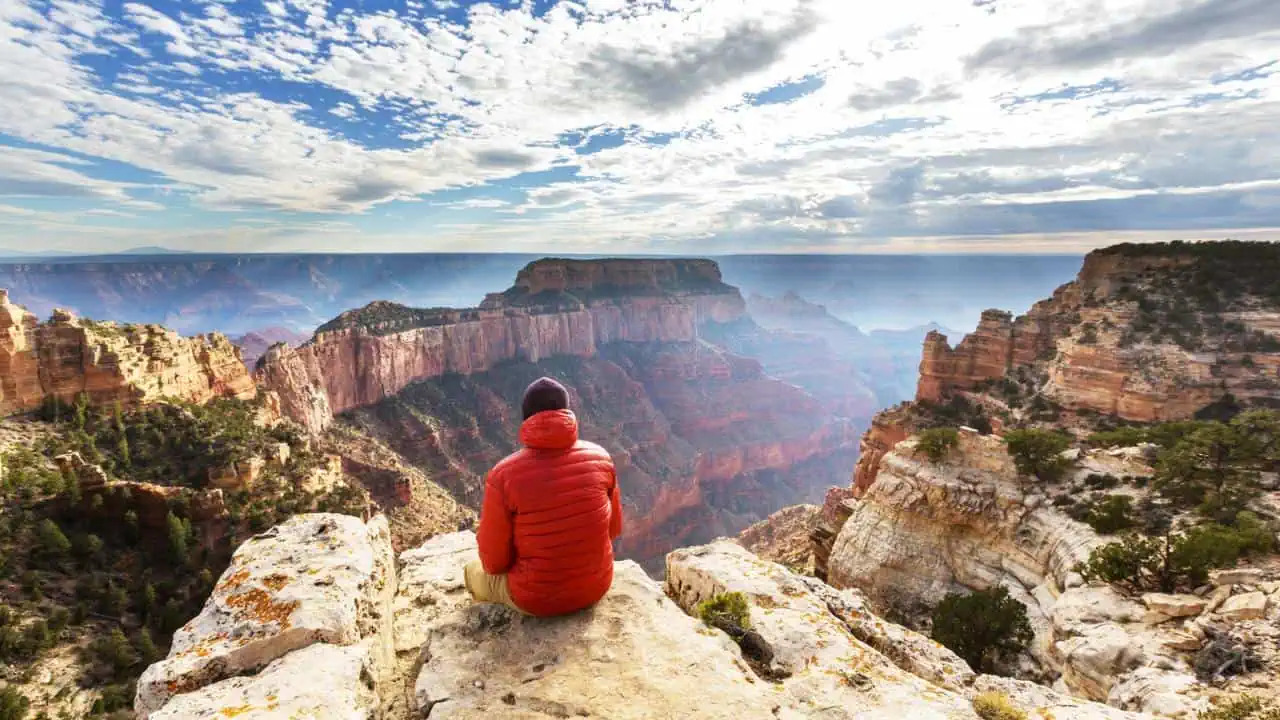 Hiker in Grand Canyon