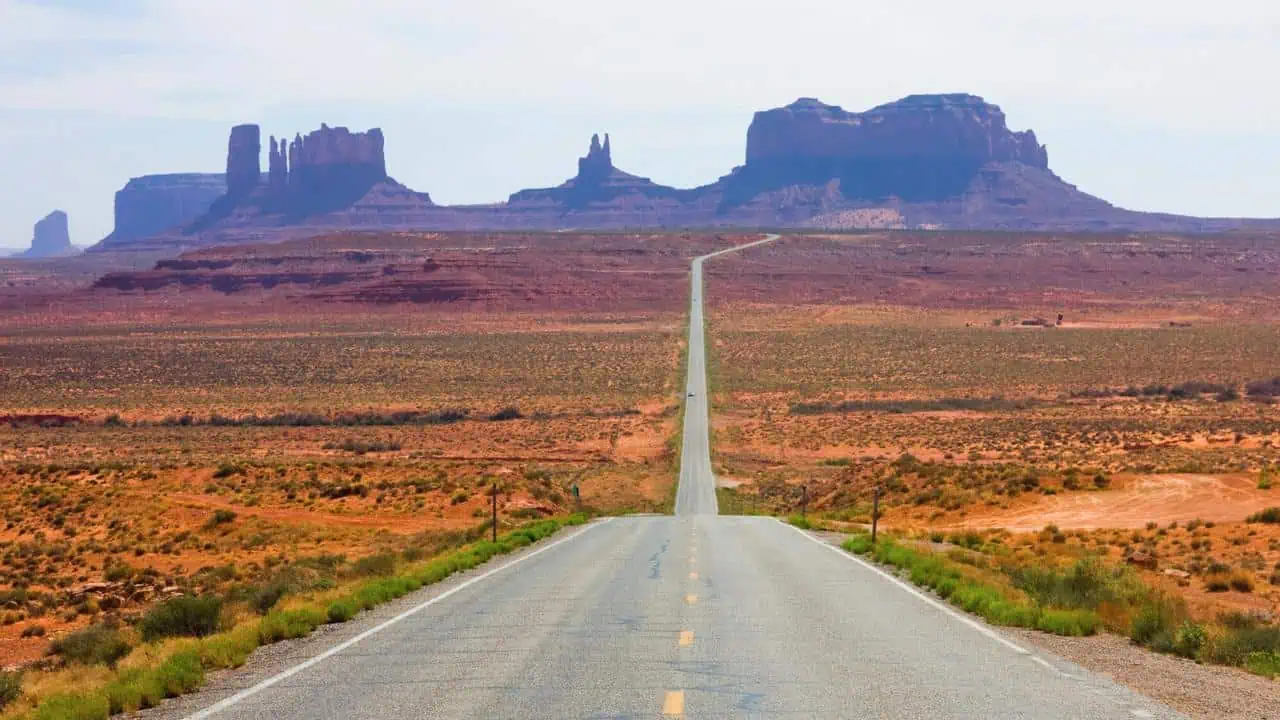 Monument Valley in Arizona-Utah Road