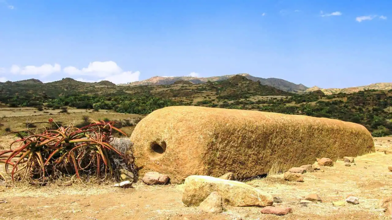 Ruins in Keskese archeological place, Eritrea