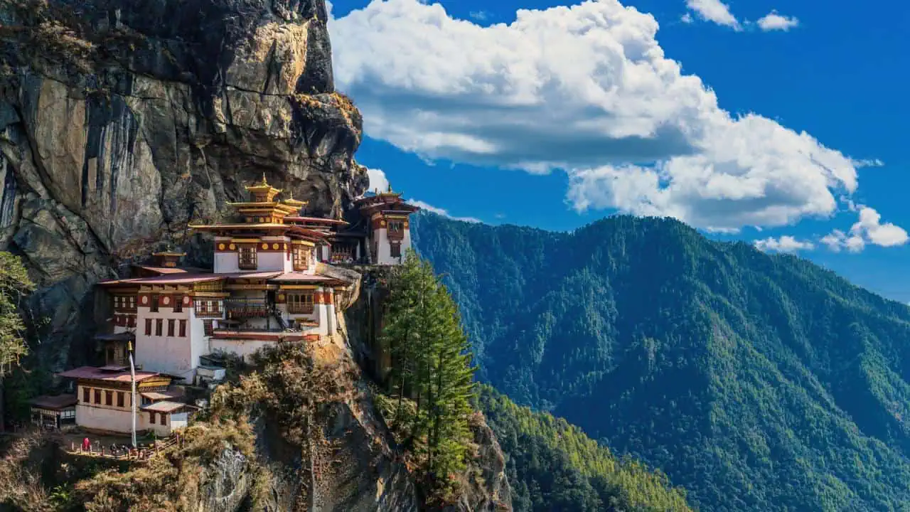 Tiger's Nest Monastery or Taktsang Lhakhang in Paro, Bhutan